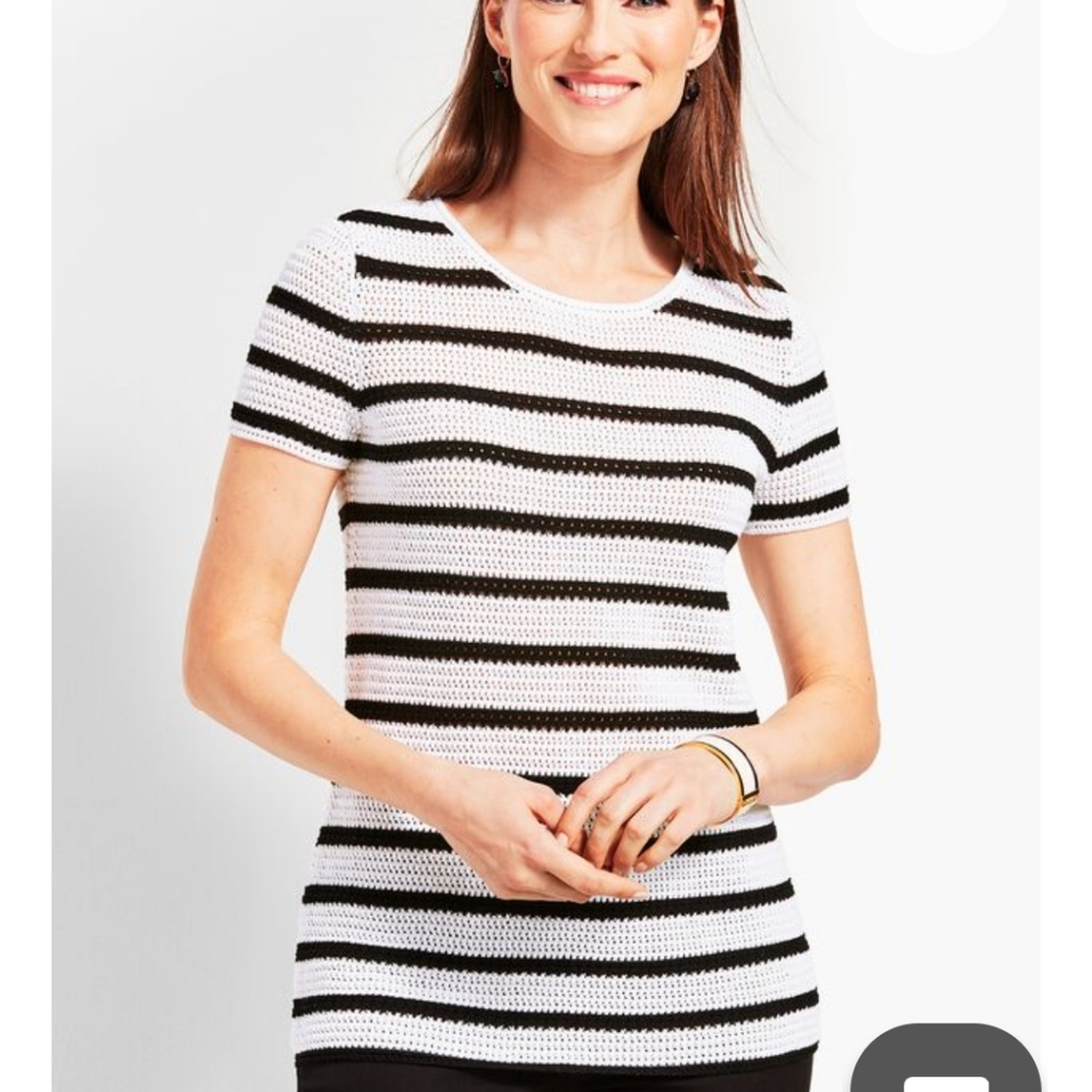 Talbots Striped Knit Top
